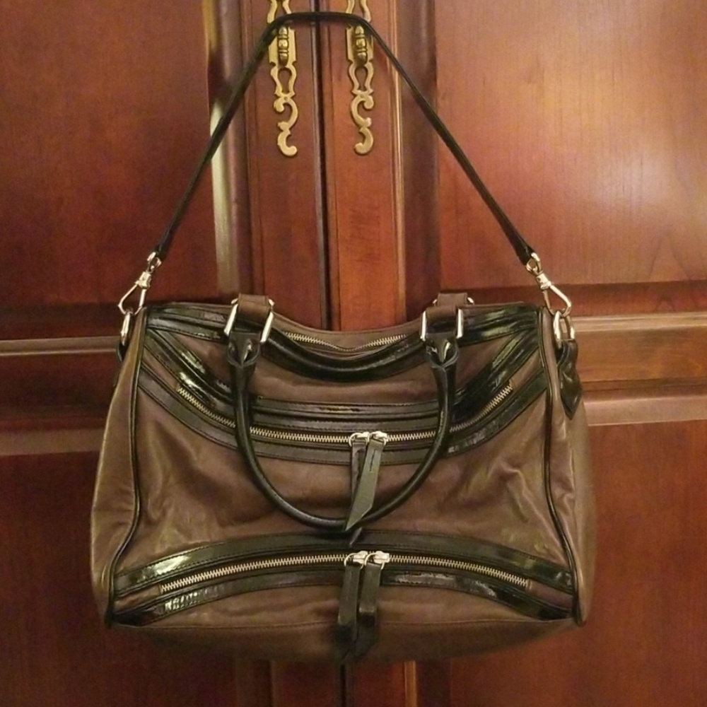 Brown Leather Treesje Purse